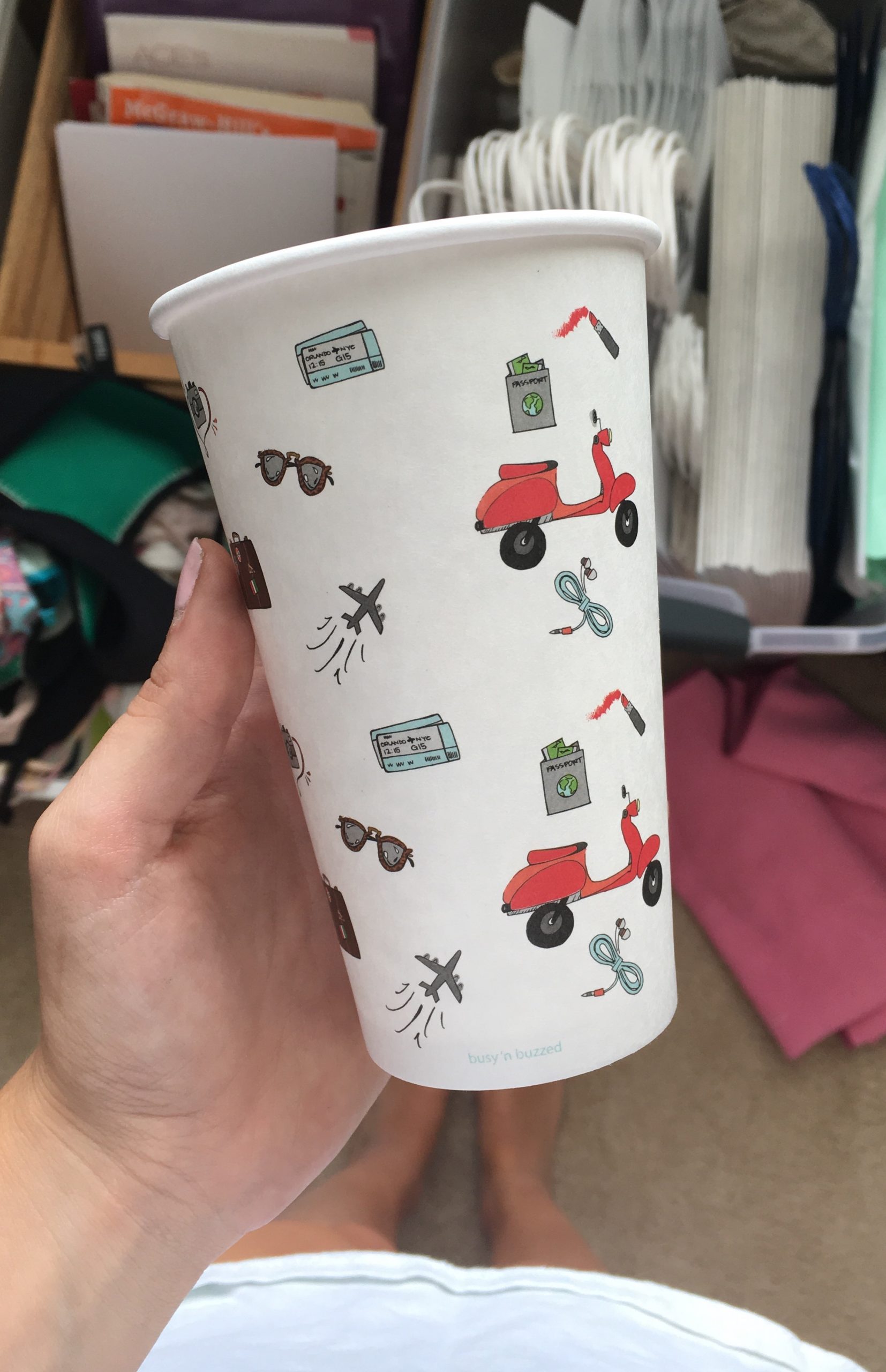 Busy n' Buzzed Custom Printed Cups 1