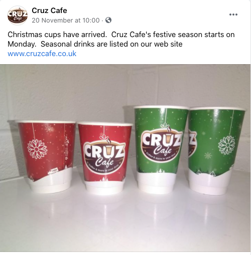 custom printed Christmas paper cups